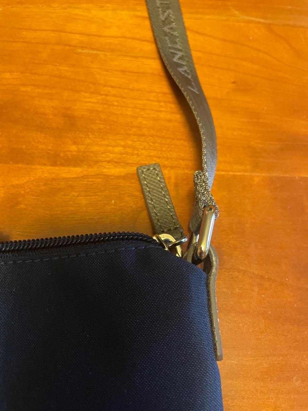 Lancaster Paris Navy Adjustable Crossbody Bag - Picture 5 of 8